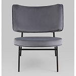 Мини-кресло District Lounge велюр серый варинант исполнения - 4 | Loft Concept в Перми