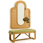 Скамья из ротанга с подушкой Mattia Rattan Bench варинант исполнения - 5 | Loft Concept в Перми