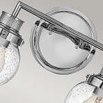 Бра для ванных комнат с прозрачным шарообразным плафоном из стекла с пузырьками на круглом основании Hinkley варинант исполнения - 20 | Loft Concept в Перми