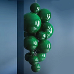 Люстра Grape Balls Зеленое стекло  варинант исполнения - 2 | Loft Concept в Перми