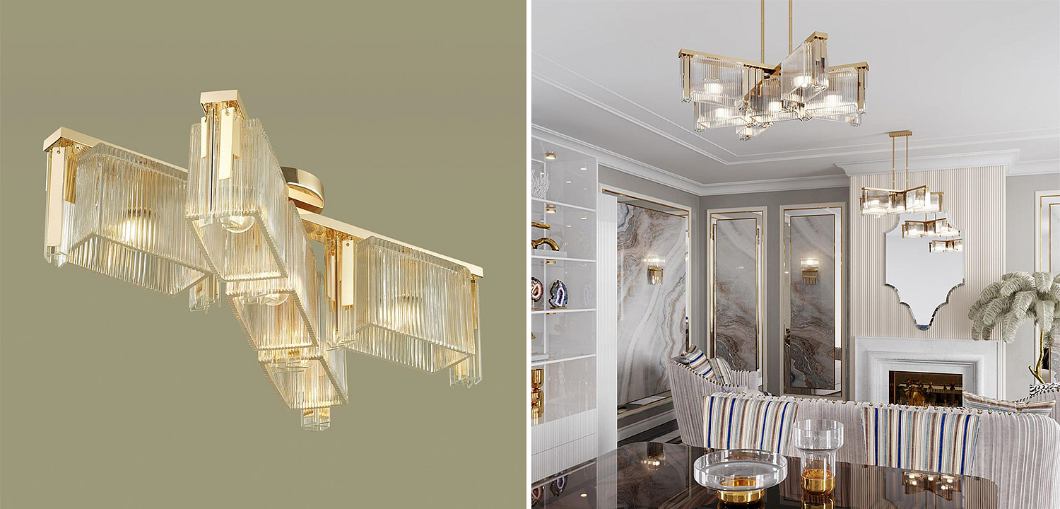 Люстра Madelen Gold Chandelier 5 Люстра Madelen Gold Chandelier 5 - Loft-Concept в Перми