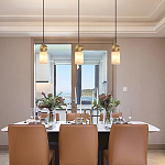 Подвесной светильник светодиодный с цилиндрическим плафоном Stone Helios варинант исполнения - 1 | Loft Concept в Перми