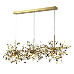 Люстра подвесная из трех частей с металлическими круглыми элементами Terzani Argent варинант исполнения - 2 | Loft Concept в Перми