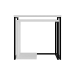 Комплект из 2-х приставных столов белого цвета из дерева ZIGOSH WHITE варинант исполнения - 1 | Loft Concept в Перми