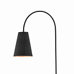 Торшер с изогнутым корпусом на бетонном основании Black Portland варинант исполнения - 1 | Loft Concept в Перми