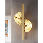 Бра  с фигурным мраморным рассеивателем Spiral of Warm Light варинант исполнения - 6 | Loft Concept в Перми