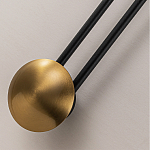 Бра с янтарным стеклянным диском и золотистыми акцентами Savio Glass Disc варинант исполнения - 3 | Loft Concept в Перми