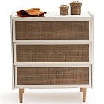 Комод с 3-мя ящиками из ротанга Blais Cream Wicker Furniture варинант исполнения - 3 | Loft Concept в Перми