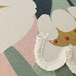 Подушка с цветочным принтом и кисточками Blooming Elegance Daisy варинант исполнения - 2 | Loft Concept в Перми