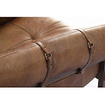 Двухместный диван Duncan винтажная коричневая кожа варинант исполнения - 4 | Loft Concept в Перми