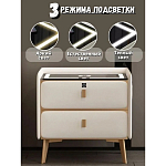Умная прикроватная тумбочка c зарядкой для телефона Nightstand Smart варинант исполнения - 2 | Loft Concept в Перми