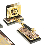 Настольный письменный набор из яшмы Manager Organizer варинант исполнения - 6 | Loft Concept в Перми