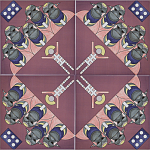 Плитка дизайнерская с узором Мангалоры варинант исполнения - 3 | Loft Concept в Перми