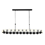 Люстра овальная с круглыми светодиодными источниками света Maxine Light варинант исполнения - 10 | Loft Concept в Перми