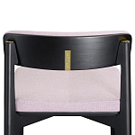 Барный стул из массива ясеня с обивкой из рогожки Elegant Ash Shape варинант исполнения - 4 | Loft Concept в Перми