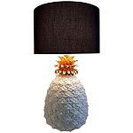 Настольная лампа с абажуром и декором в виде ананас Pineapple Black Lampshade варинант исполнения - 1 | Loft Concept в Перми