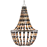 Люстра каплевидной формы с подвесками в виде декоративных бусин Flat Beads варинант исполнения - 2 | Loft Concept в Перми