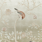 Обои ручная роспись Temple Newsam White Gold gilded silk варинант исполнения - 6 | Loft Concept в Перми