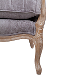 Кресло Ava Classical Armchair brown and grey velour варинант исполнения - 6 | Loft Concept в Перми