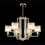 Люстра с 6-ю цилиндрическими плафонами из стекла Laurent варинант исполнения - 2 | Loft Concept в Перми