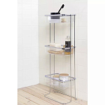 Полка напольная трехъярусная для ванной Bathroom Floor Shelf варинант исполнения - 1 | Loft Concept в Перми