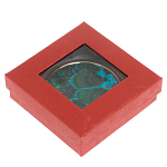 Зеркало карманное складное круглое из натурального камня Малахит с Хризоколлой в подарочной упаковке Gold Stone Mirrors варинант исполнения - 4 | Loft Concept в Перми