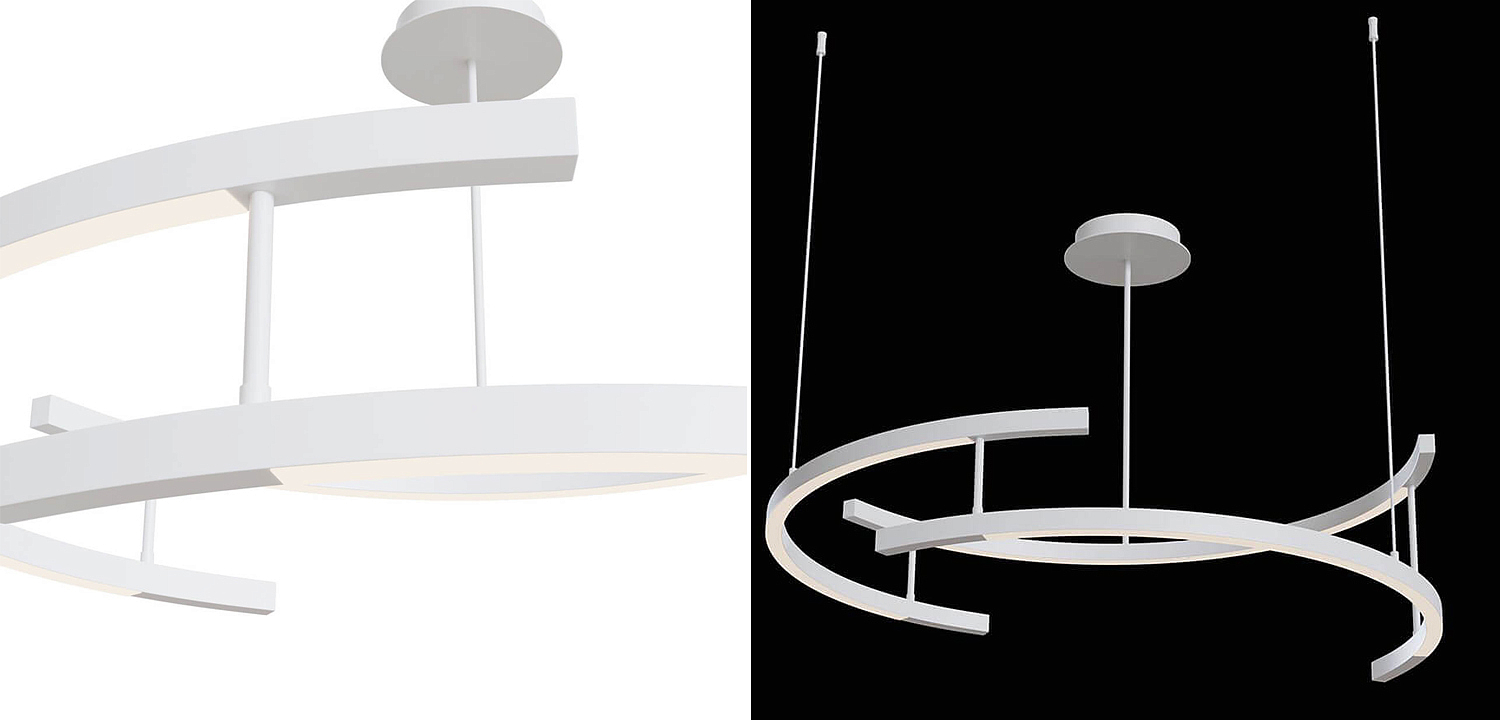 Люстра Smeragde Light Chandelier white arcs Люстра Smeragde Light Chandelier white arcs - Loft-Concept в Перми