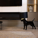 Лампа COLLECTION OF DOGS с абажуром Бультерьер варинант исполнения - 8 | Loft Concept в Перми