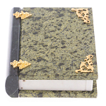 Шкатулка в виде книги из натурального камня змеевик Stone Casket варинант исполнения - 1 | Loft Concept в Перми