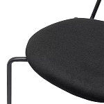 Стул с мягким сиденьем черный Stool Loft Black варинант исполнения - 7 | Loft Concept в Перми