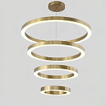 Люстра Light Ring Vertical Латунь варинант исполнения - 1 | Loft Concept в Перми