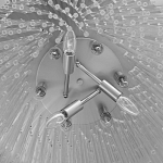 Люстра круглая с прозрачными стеклянными трубками Nembus варинант исполнения - 8 | Loft Concept в Перми