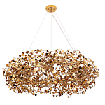 Люстра подвесная круглая с многочисленными металлическими круглыми элементами Terzani Argent варинант исполнения - 4 | Loft Concept в Перми