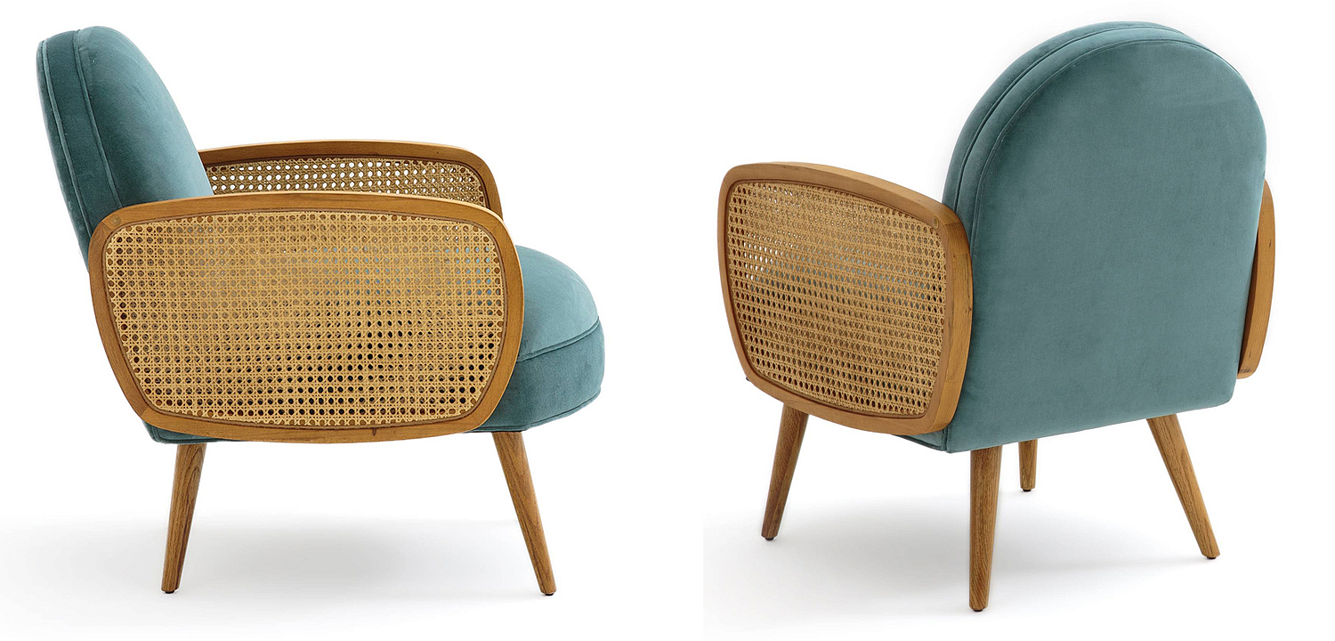Кресло Morten Wicker Turquoise Armchair Кресло Morten Wicker Turquoise Armchair - Loft-Concept в Перми