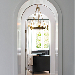  Люстра с 5-ю цилиндрическими плафонами из стекла с пузырьками Hinkley варинант исполнения - 9 | Loft Concept в Перми