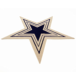 Дизайнерский ковер в виде звезды Poltronova Tappeto Stella Grey Navy Blue Rug варинант исполнения - 2 | Loft Concept в Перми