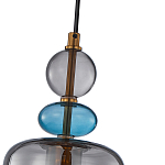 Подвесной светильник со стеклянным плафоном дымчатого цвета Prestige варинант исполнения - 4 | Loft Concept в Перми