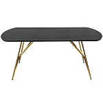 Обеденный стол на металлических ножках Ward Brass Dining Table варинант исполнения - 2 | Loft Concept в Перми