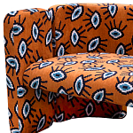 Акцентный Двухместный Диван Leela Оранжевый Орнамент варинант исполнения - 2 | Loft Concept в Перми