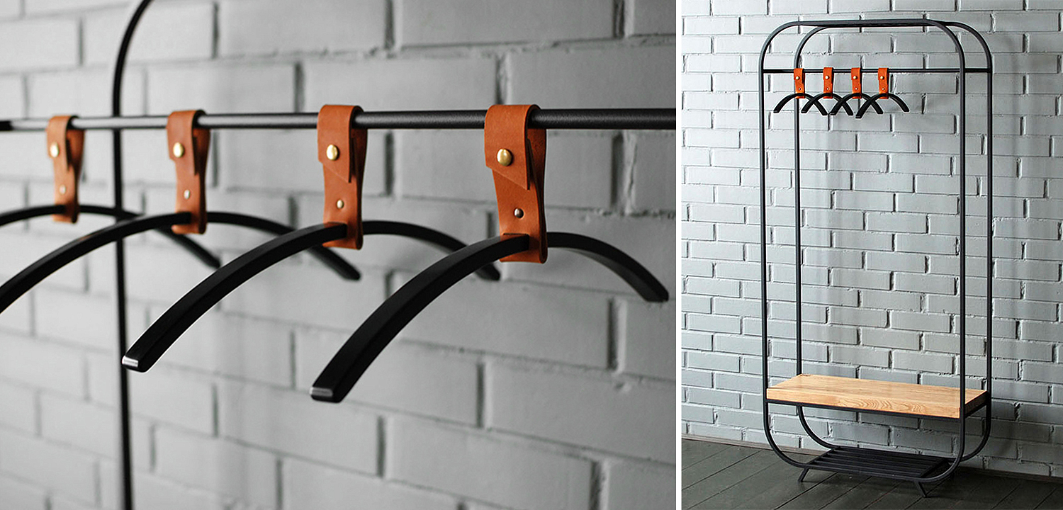 Плечики для одежды Amos Black Clothes Hanger Плечики для одежды Amos Black Clothes Hanger - Loft-Concept в Перми