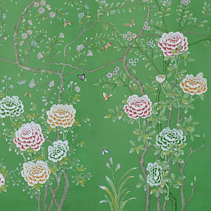 Обои ручная роспись Chelsea Emerald Green