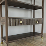 Стеллаж с двумя ящиками Elsa Dreams Walnut варинант исполнения - 2 | Loft Concept в Перми