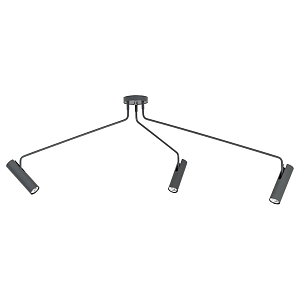 Потолочный светильник Tibo Branches Trumpet Tube graphite 3