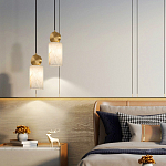 Подвесной светильник светодиодный с цилиндрическим плафоном Stone Helios варинант исполнения - 4 | Loft Concept в Перми