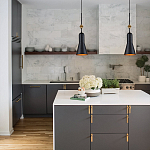  Подвесной светильник черного матового цвета с конусным плафоном 65 см Elstead Lighting варинант исполнения - 9 | Loft Concept в Перми