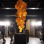 Люстра виноградная гроздь Grape Balls Янтарный цвет варинант исполнения - 3 | Loft Concept в Перми