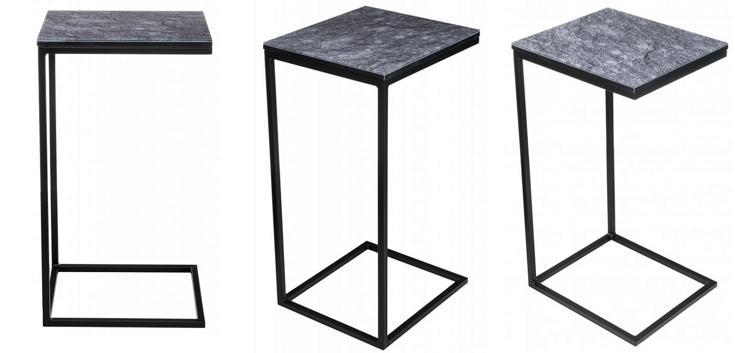 Приставной стол Zermatt Side Table gray Приставной стол Zermatt Side Table gray - Loft-Concept в Перми