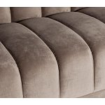 Диван трехместный велюровый серый Island of Comfort варинант исполнения - 4 | Loft Concept в Перми