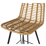 Стул барный с ротанговым плетением Half Bar Chair with Wicker без подлокотников варинант исполнения - 6 | Loft Concept в Перми