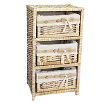 Стеллаж для детской с плетенным выдвижными корзинами Bow варинант исполнения - 1 | Loft Concept в Перми